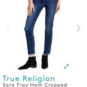 True Religion Cropped Jeans NWT